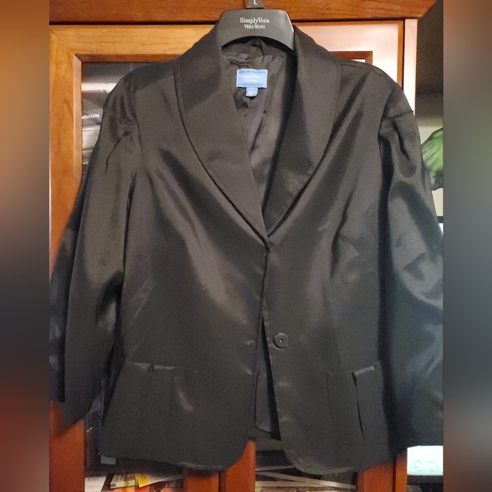 Vera Wang shiney blazer type jacket.